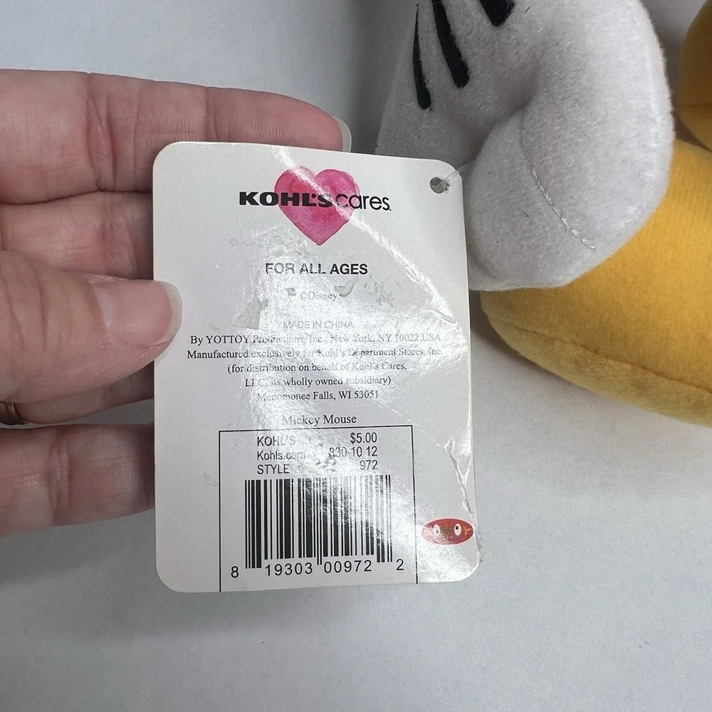 Kohls Cares Plush Disney Mickey Mouse 12
